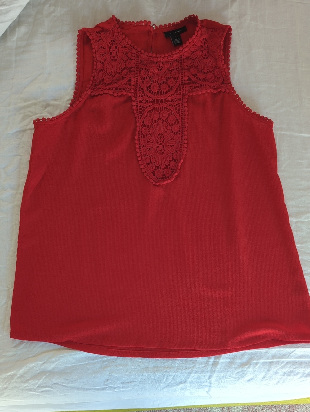 Halogen Size 10 Red Sleeveless Top